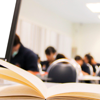 View from a teacher's desk during an exam