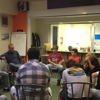 Photo of a group session for Lads Need Dads, an initiative which helps boys with absent fathers