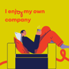 Illustration of someone enjoying their own company