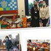 A collage made of multiple photos showing Elmbridge Family Centres' staff supporting families in need