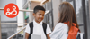 Two children returning to school