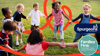 Children playing together outside