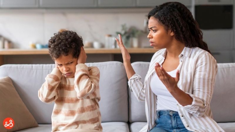 Shouting at kids