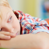Tired child requiring greater help