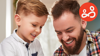 Father and son enjoying time together, to mark Autism Awareness Month