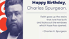 Photo of Charles Spurgeon alongside a quote, to celebrate his 189th Birthday 