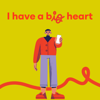 Illustration of someone identifying they have a big heart