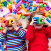 Kids playing with blocks
